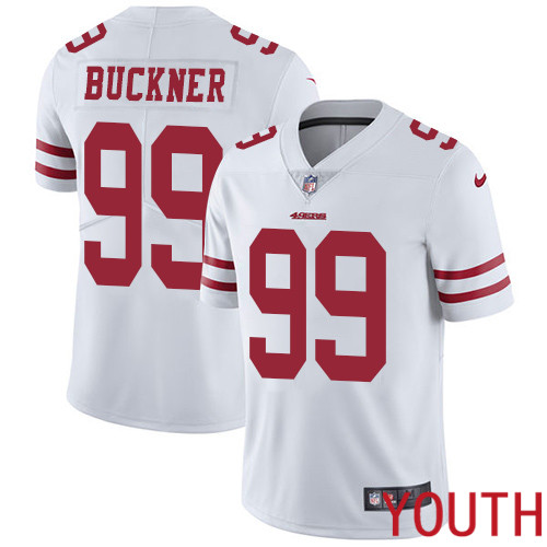 San Francisco 49ers Limited White Youth DeForest Buckner Road NFL Jersey #99 Vapor Untouchable->youth nfl jersey->Youth Jersey